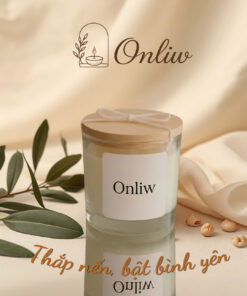 Nến Thơm Cao Cấp Onliw – Hương Vanilla & Gỗ Ấm Thư Giãn - Việt Hà
