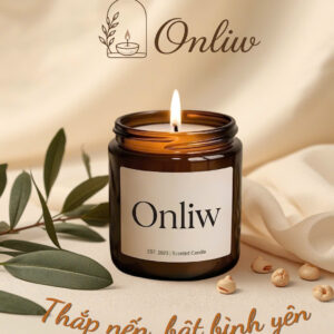 Nến Thơm Cao Cấp Onliw – Warm Amber & Cosy Nights